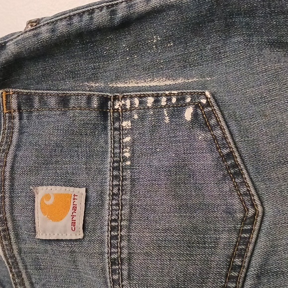 Carhartt size 34X34 men's rugged relaxed fit denim blue jeans. - Picture 8 of 17